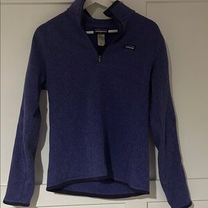 Patagonia Women's Deep Purple Quarter-Zip Fleece Pullover